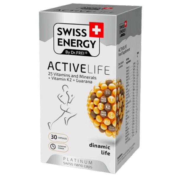 Vitamine și minerale Dr.Frei Swiss Energy ACTIVELIFE () 30 capsule photo 2