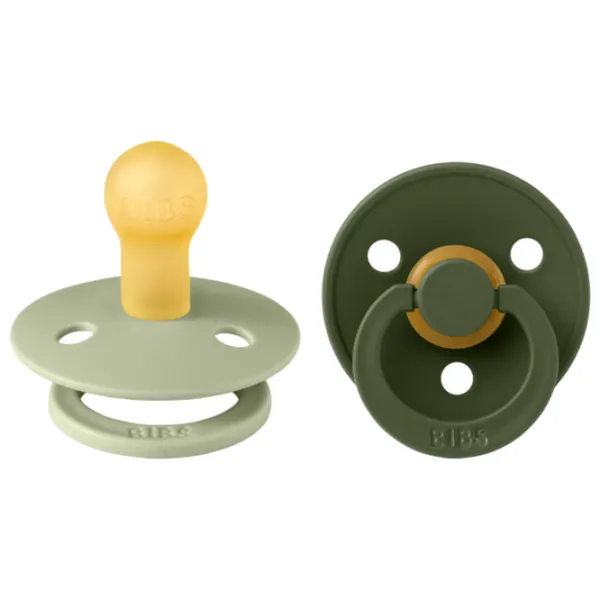 Suzetă cu tetina rotundă Bibs Colour 120212  Unisex / 6 luni - 18 luni / Latex / Sage Green photo 1 Suzetă cu tetina rotundă Bibs Colour 120212  Unisex / 6 luni - 18 luni / Latex / Sage Green photo 1