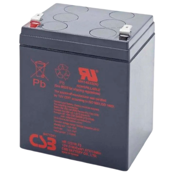 Acumulator pentru UPS CSB HR 1221 12 V 5 Ah Gray photo 1