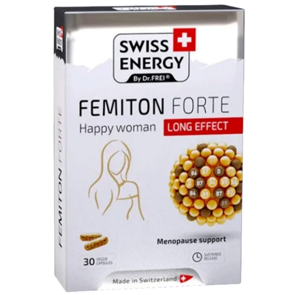 Vitamine și minerale Dr.Frei Swiss Energy FEMITON FORTE () 30 capsule photo 1