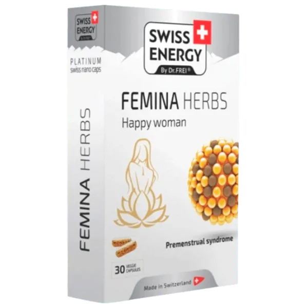 Vitamine și minerale Dr.Frei Swiss Energy FEMINA HERBS () 30 capsule photo 1