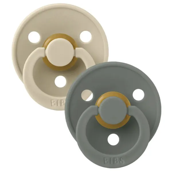 Соска круглая Bibs Colour 110431  Унисекс / 0 месяцев - 6 месяцев / Латекс / Сосна photo 2