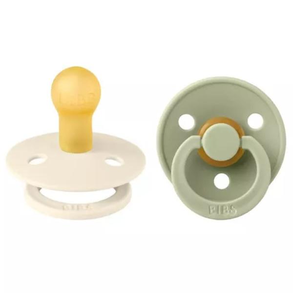 Suzetă cu tetina rotundă Bibs Colour 130241  Unisex / 18 luni - 36 luni / Latex / Ivory photo 1
