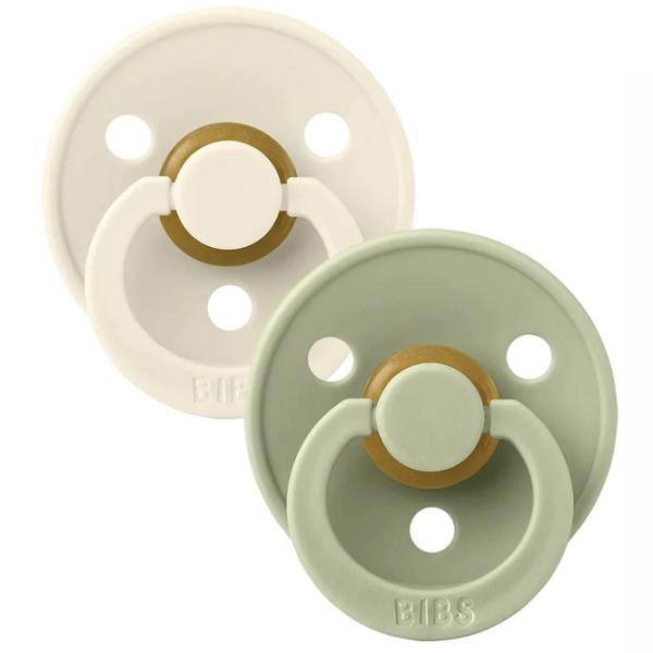 Suzetă cu tetina rotundă Bibs Colour 130241  Unisex / 18 luni - 36 luni / Latex / Ivory photo 4