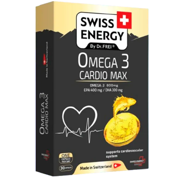 Витамины и минералы Dr.Frei Swiss Energy OMEGA-3 CARDIO MAX () 30 капсул photo 1