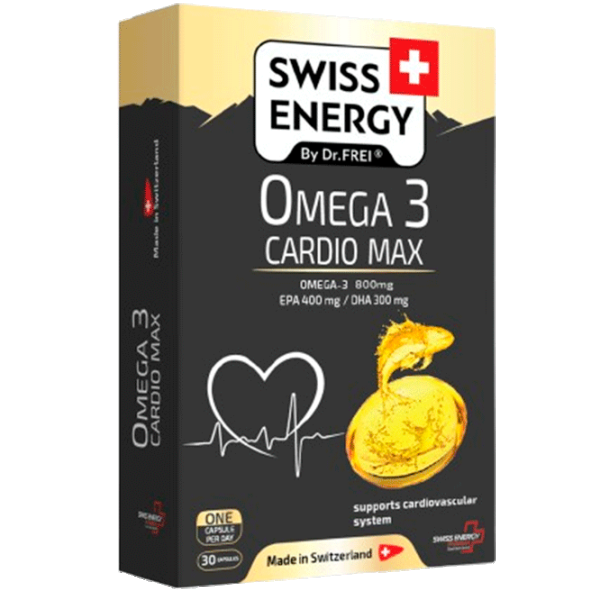 Витамины и минералы Dr.Frei Swiss Energy OMEGA-3 CARDIO MAX () 30 капсул photo 1