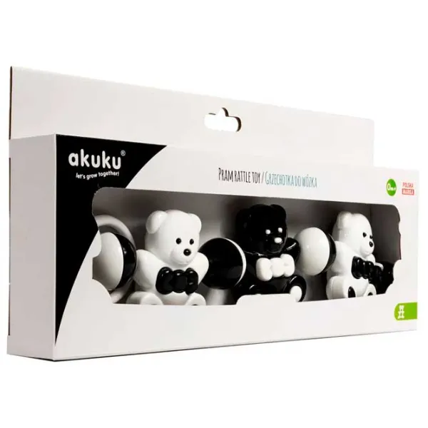 Jucărie pentru pătuțuri și cărucioare Akuku A0468  0+ / White photo 2