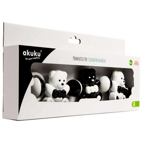 Jucărie pentru pătuțuri și cărucioare Akuku A0468  0+ / White photo 2