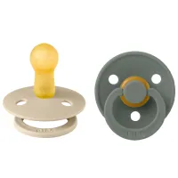 Соска круглая Bibs Colour 120431  Унисекс / 6 месяцев - 18 месяцев / Латекс / Сосна