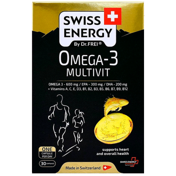 Vitamine și minerale Dr.Frei Swiss Energy OMEGA-3 MULTIVIT () 30 capsule photo 1