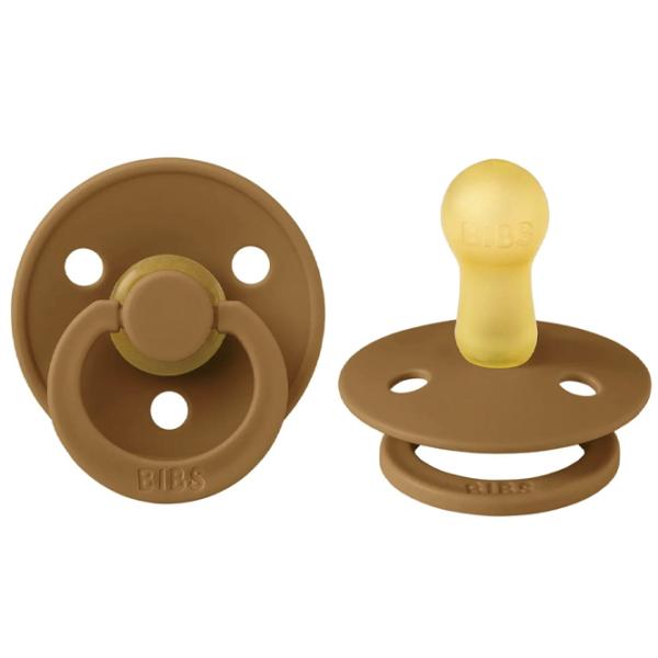 Соска круглая Bibs Colour 200289C  Унисекс / 6 месяцев - 18 месяцев / Латекс / Карамельный photo 1