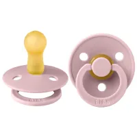 Соска круглая Bibs Colour 200283C  Для девочек / 6 месяцев - 18 месяцев / Латекс / Розовый