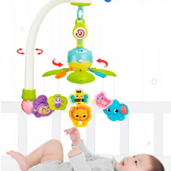 Jucărie pentru pătuțuri și cărucioare Moni Lullaby 03110  0+ / White photo 2