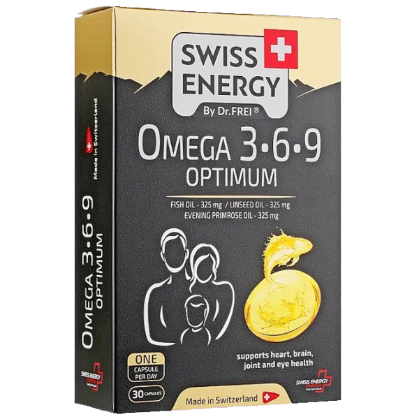 Vitamine și minerale Dr.Frei Swiss Energy OMEGA-3-6-9 OPTIMUM () 30 capsule photo 1