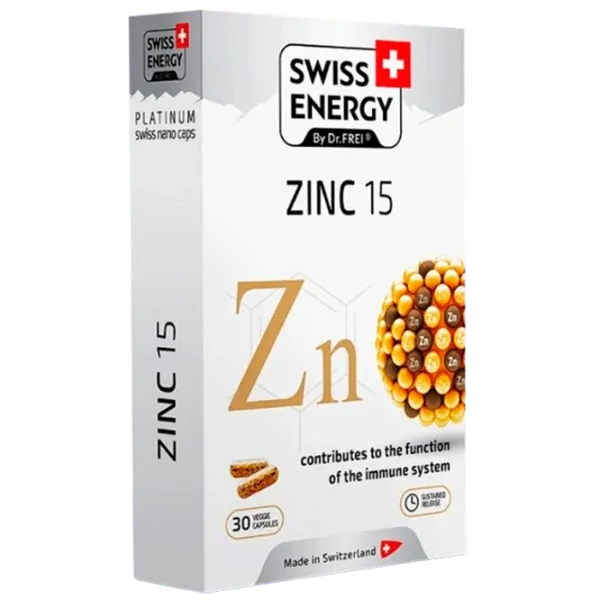 Vitamine și minerale Dr.Frei Swiss Energy ZINC () 30 capsule photo 1