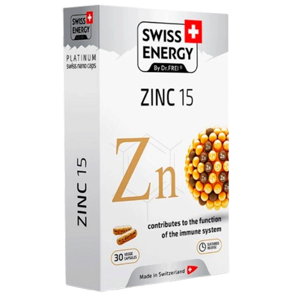 Vitamine și minerale Dr.Frei Swiss Energy ZINC () 30 capsule photo 1