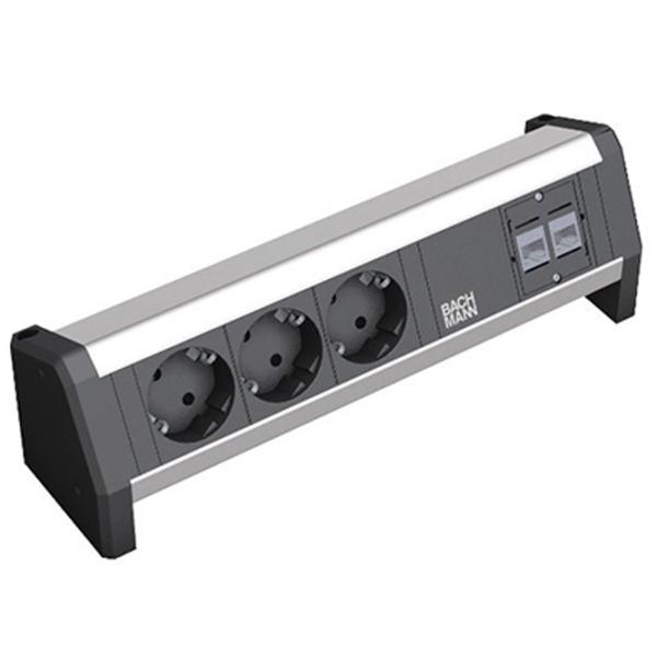 Priză modulară BACHMANN 339.1004 220 - 240 V / RJ-45 UTP / Gray photo 1