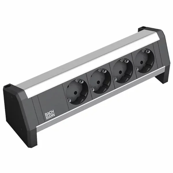 Priză modulară BACHMANN 902.0049 220 - 240 V / Type-F / Gray photo 1