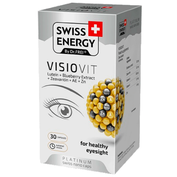 Vitamine și minerale Dr.Frei Swiss Energy VISIOVIT () 30 capsule photo 2