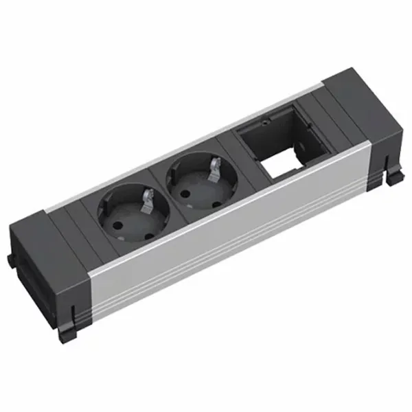 Priză modulară BACHMANN 916.000 220 - 240 V / Type-F / Gray photo 1
