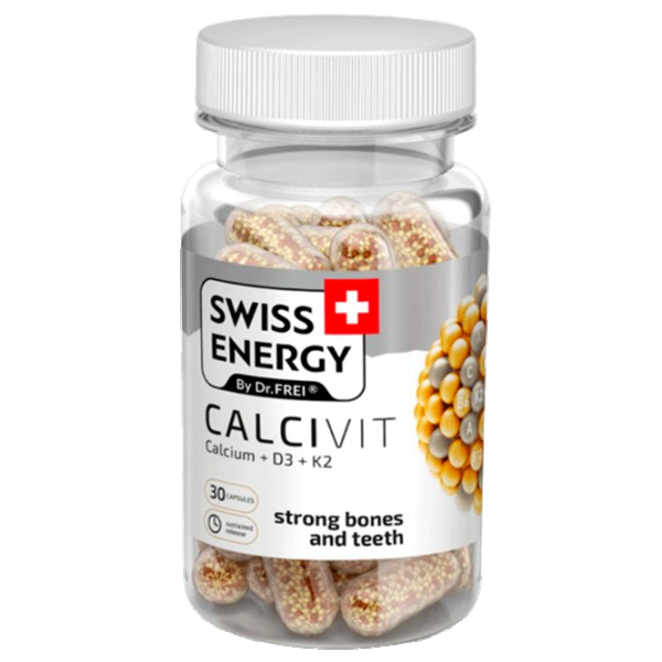 Vitamine și minerale Dr.Frei Swiss Energy CALCIVIT () 30 capsule photo 1