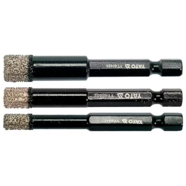 Set carote Yato YT60409 Diamant / 1/4" photo 1