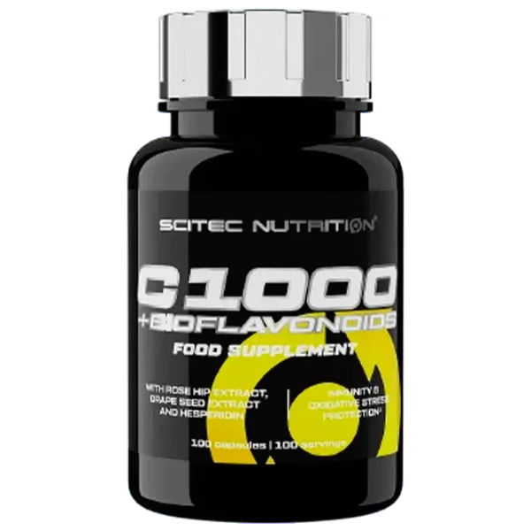Витамины и минералы Scitec Nutrition C1000 + Biflavanoids (5999100029330) 100 капсул photo 1 Витамины и минералы Scitec Nutrition C1000 + Biflavanoids (5999100029330) 100 капсул photo 1