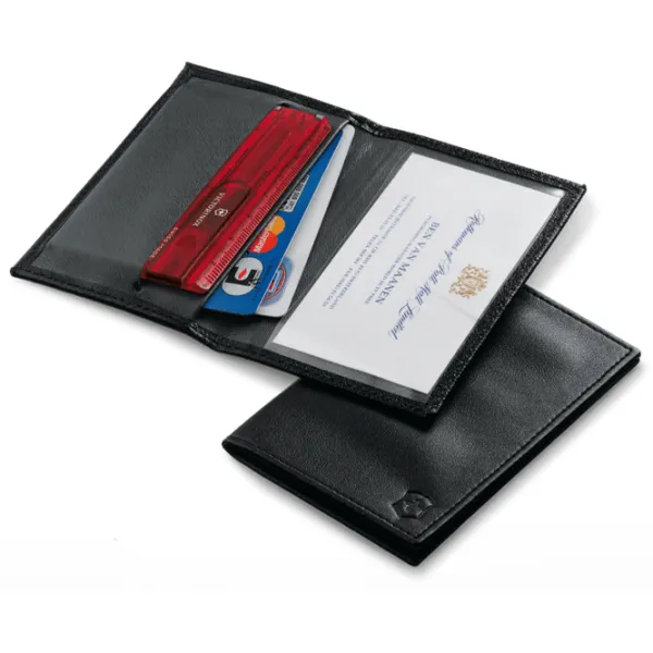 Husă pentru carduri Unisex Victorinox Swiss Card Piele naturală / Black photo 2 Husă pentru carduri Unisex Victorinox Swiss Card Piele naturală / Black photo 2