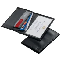 Чехол для карт унисекс Victorinox Swiss Card Натуральная кожа / Черный
