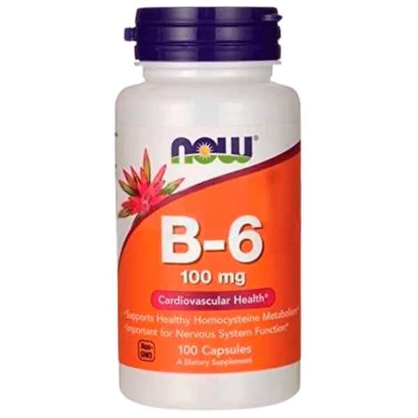 Витамины и минералы Now Foods B-6 (733739004567) 100 капсул photo 1 Витамины и минералы Now Foods B-6 (733739004567) 100 капсул photo 1