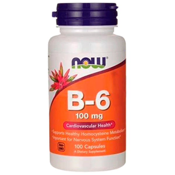 Витамины и минералы Now Foods B-6 (733739004567) 100 капсул photo 1 Витамины и минералы Now Foods B-6 (733739004567) 100 капсул photo 1