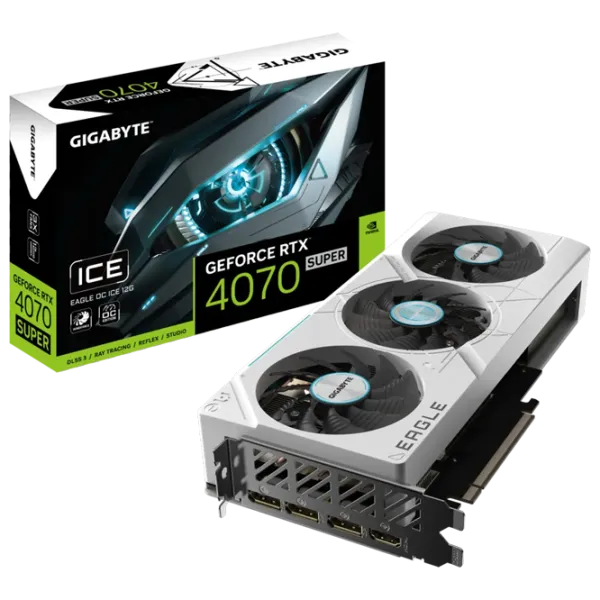 Placă video Gigabyte GeForce RTX 4070 SUPER EAGLE OC ICE PCI Express x16 4.0 / 12 GB photo 6