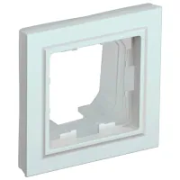 Ramă pentru priză și întrerupătoar IEK BR-M12-44-K36 Silver / 1