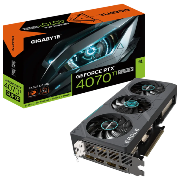 Placă video Gigabyte GeForce RTX 4070 Ti SUPER EAGLE OC  PCI Express x16 4.0 / 16 GB photo 7