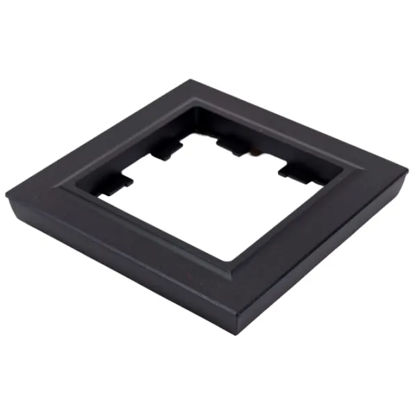 Ramă pentru priză și întrerupătoar IEK BR-M12-44-K02 Black / 1 photo 2 Ramă pentru priză și întrerupătoar IEK BR-M12-44-K02 Black / 1 photo 2