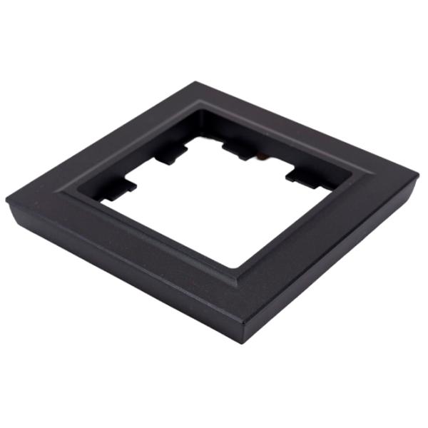 Ramă pentru priză și întrerupătoar IEK BR-M12-44-K02 Black / 1 photo 2 Ramă pentru priză și întrerupătoar IEK BR-M12-44-K02 Black / 1 photo 2