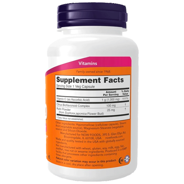 Витамины и минералы Now Foods C-1000 (733739006905) 100 капсул photo 2 Витамины и минералы Now Foods C-1000 (733739006905) 100 капсул photo 2