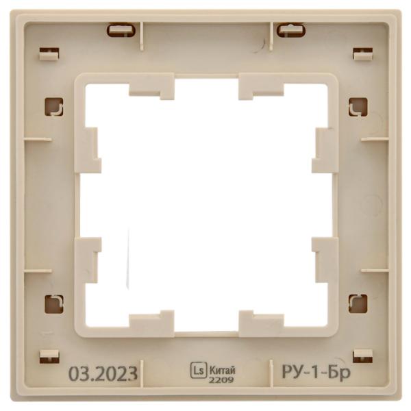 Ramă pentru priză și întrerupătoar IEK BR-M12-51-K10 Beige / 1 photo 2 Ramă pentru priză și întrerupătoar IEK BR-M12-51-K10 Beige / 1 photo 2