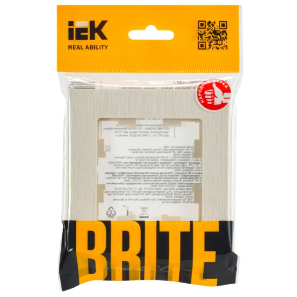 Ramă pentru priză și întrerupătoar IEK BR-M12-51-K10 Beige / 1 photo 6 Ramă pentru priză și întrerupătoar IEK BR-M12-51-K10 Beige / 1 photo 6