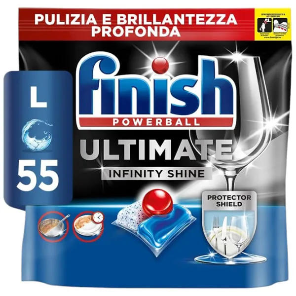 Capsule FINISH ULTIMATE 55 tab capsule / pentru curățare photo 1