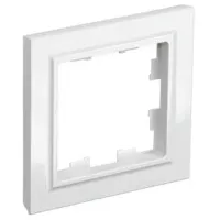 Ramă pentru priză și întrerupătoar IEK BR-M12-12-K01 White / 1
