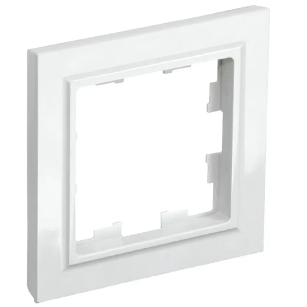 Ramă pentru priză și întrerupătoar IEK BR-M12-K01 White / 1 photo 1