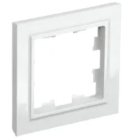 Ramă pentru priză și întrerupătoar IEK BR-M12-K01 White / 1