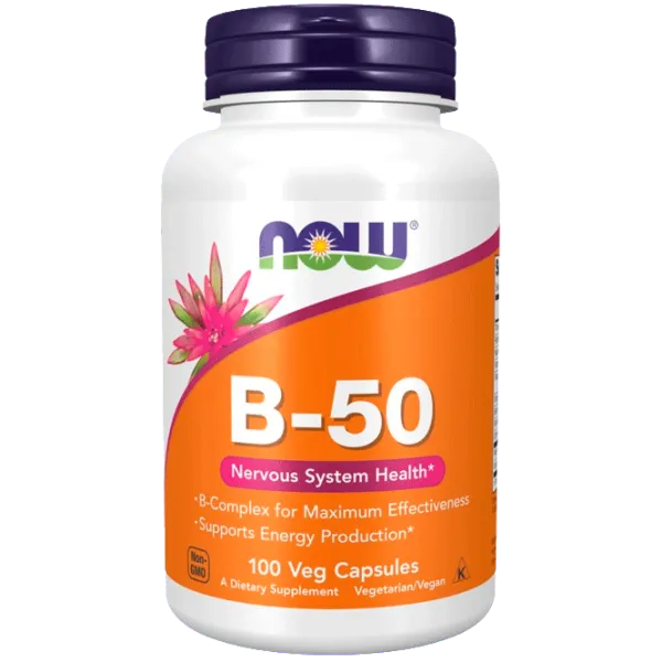 Витамины и минералы Now Foods B-50 (733739004208) 100 капсул photo 1 Витамины и минералы Now Foods B-50 (733739004208) 100 капсул photo 1