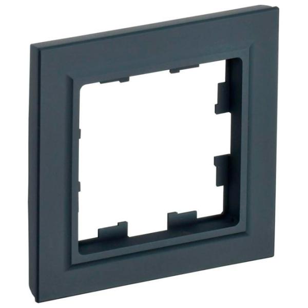 Ramă pentru priză și întrerupătoar IEK BR-M12-K53 Graphite / 1 photo 1