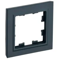 Ramă pentru priză și întrerupătoar IEK BR-M12-K53 Graphite / 1