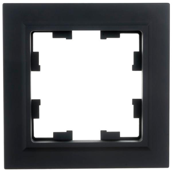 Ramă pentru priză și întrerupătoar IEK BR-M12-K53 Graphite / 1 photo 6