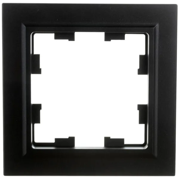Ramă pentru priză și întrerupătoar IEK BR-M12-K02 Black / 1 photo 1 Ramă pentru priză și întrerupătoar IEK BR-M12-K02 Black / 1 photo 1