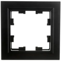 Ramă pentru priză și întrerupătoar IEK BR-M12-K02 Black / 1