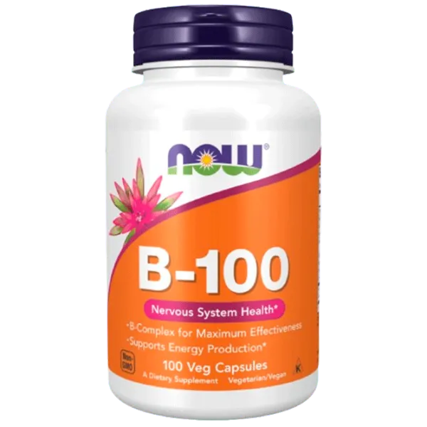Vitamine și minerale Now Foods B-100 (733739004369) 100 capsule photo 1 Vitamine și minerale Now Foods B-100 (733739004369) 100 capsule photo 1